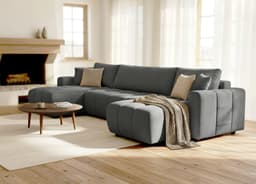 OTTO home Wohnlandschaft YLVAA U-Form | Grau