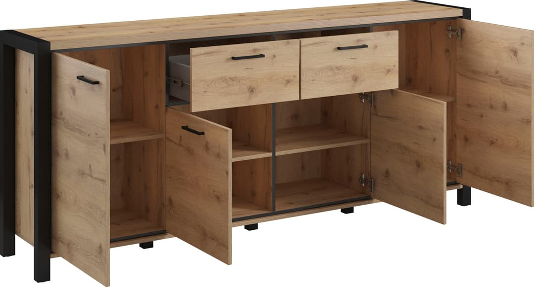 Home affaire Sideboard Aktiv | Holztöne