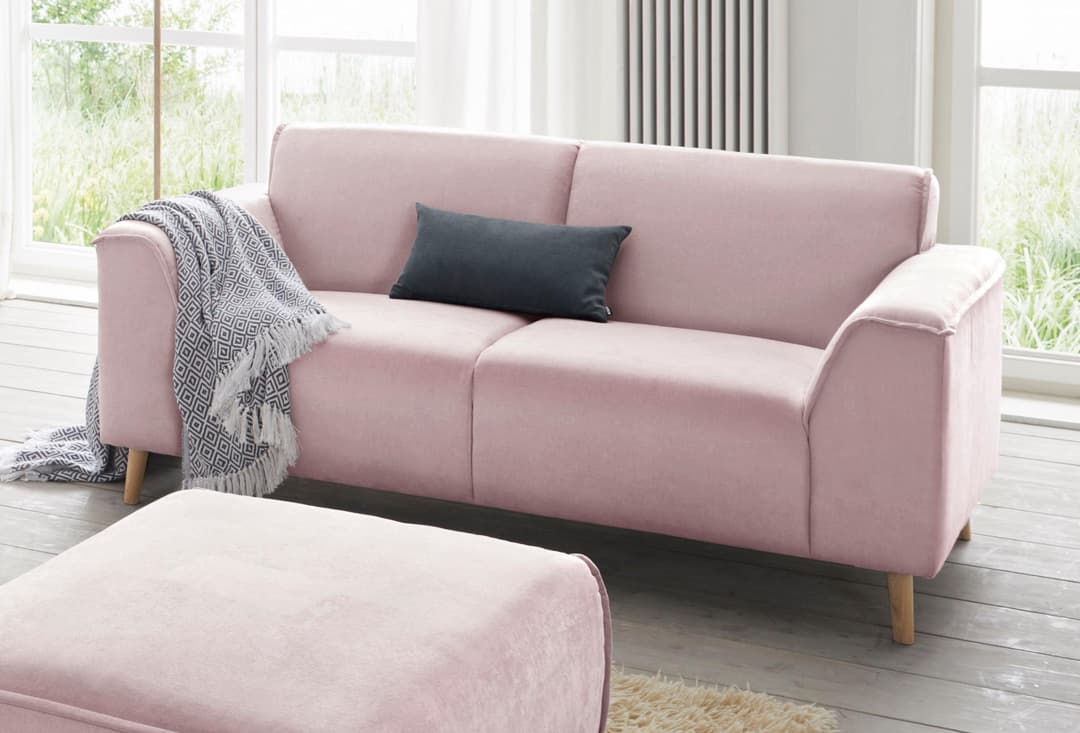 Home affaire Janek 2-Sitzer Sofa | Rosa