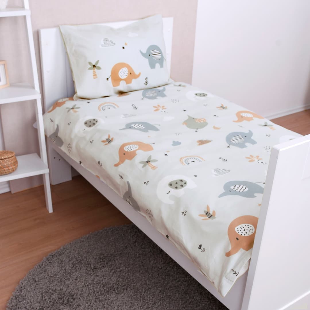 Baby Best Babybettwäsche Elefanten | Mehrfarbig