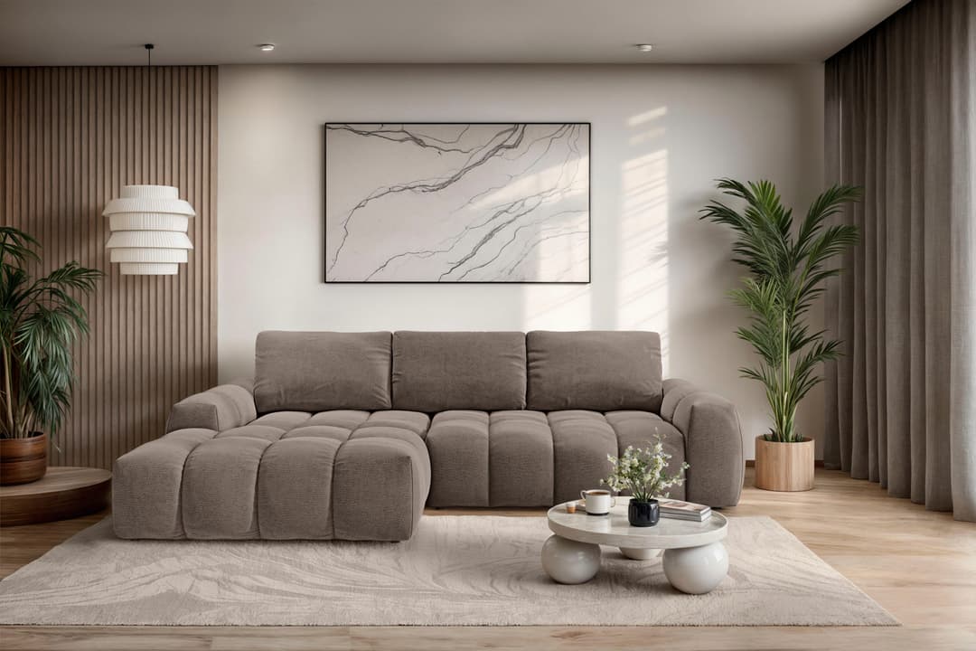OTTO home Ecksofa AZITA L-Form | Braun