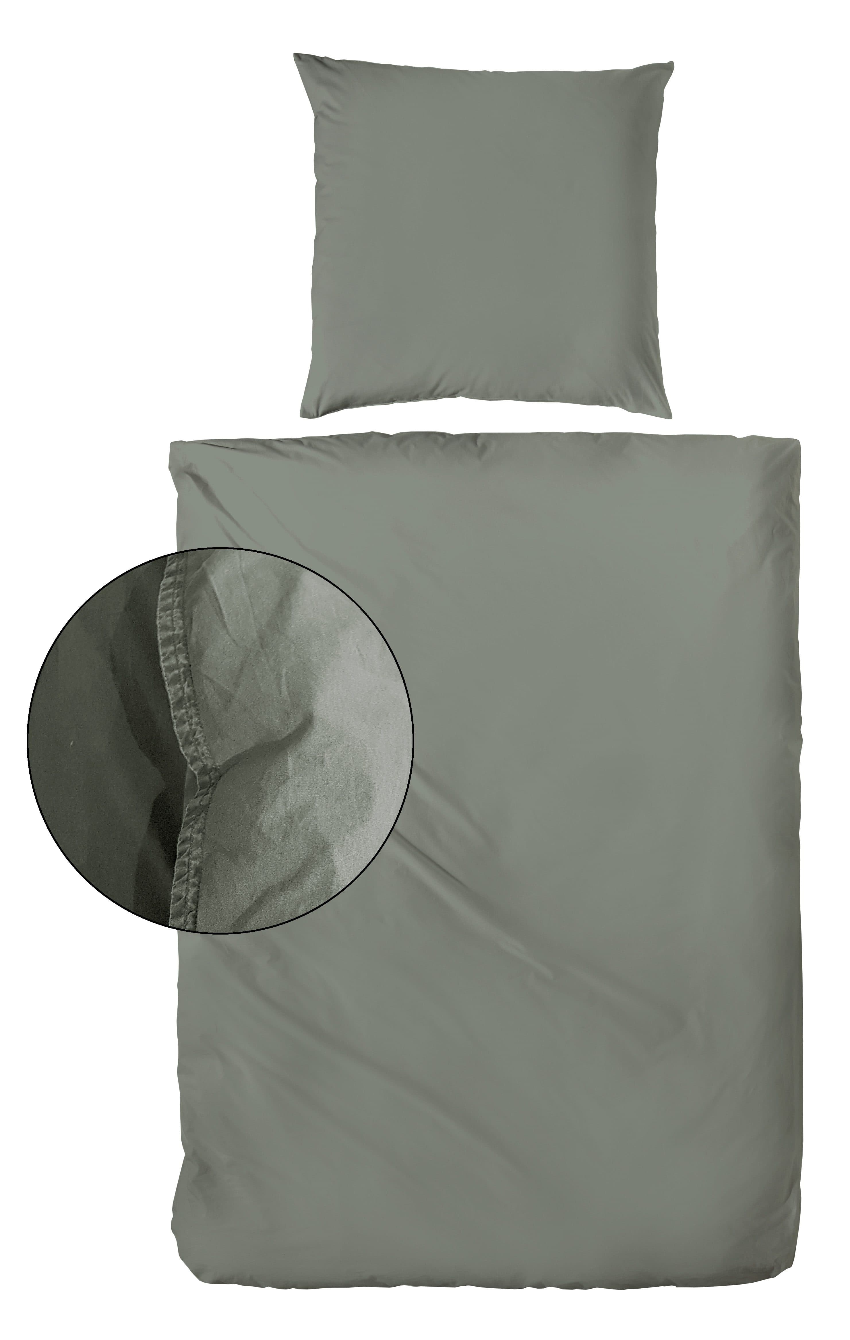 Primera Bettwäsche Stone-Washed | Grün