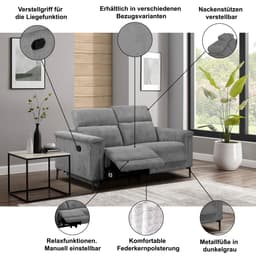 OTTO home 2-Sitzer LUND | Braun