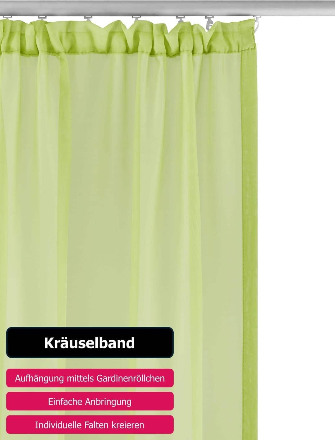 OTTO home Gardine XANA | Grün
