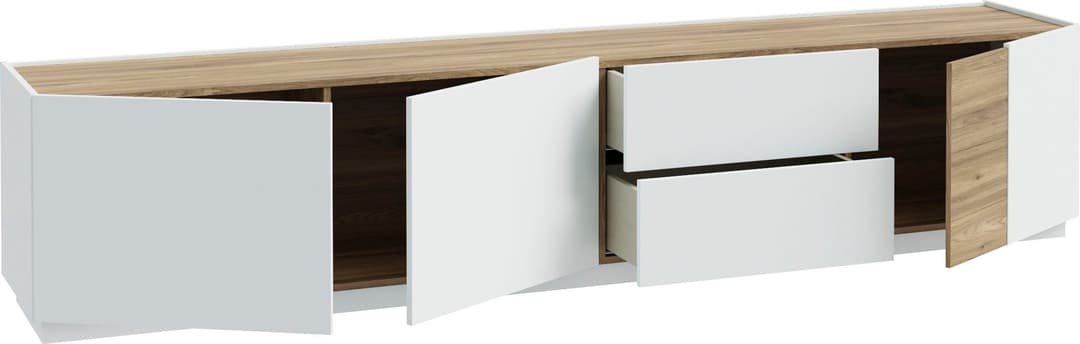 FORTE Lowboard LewisvilleTV-Board, TV-Schrank | Holztöne