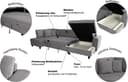 Trends by HG Wohnlandschaft Moritz U-Form | Grau 3