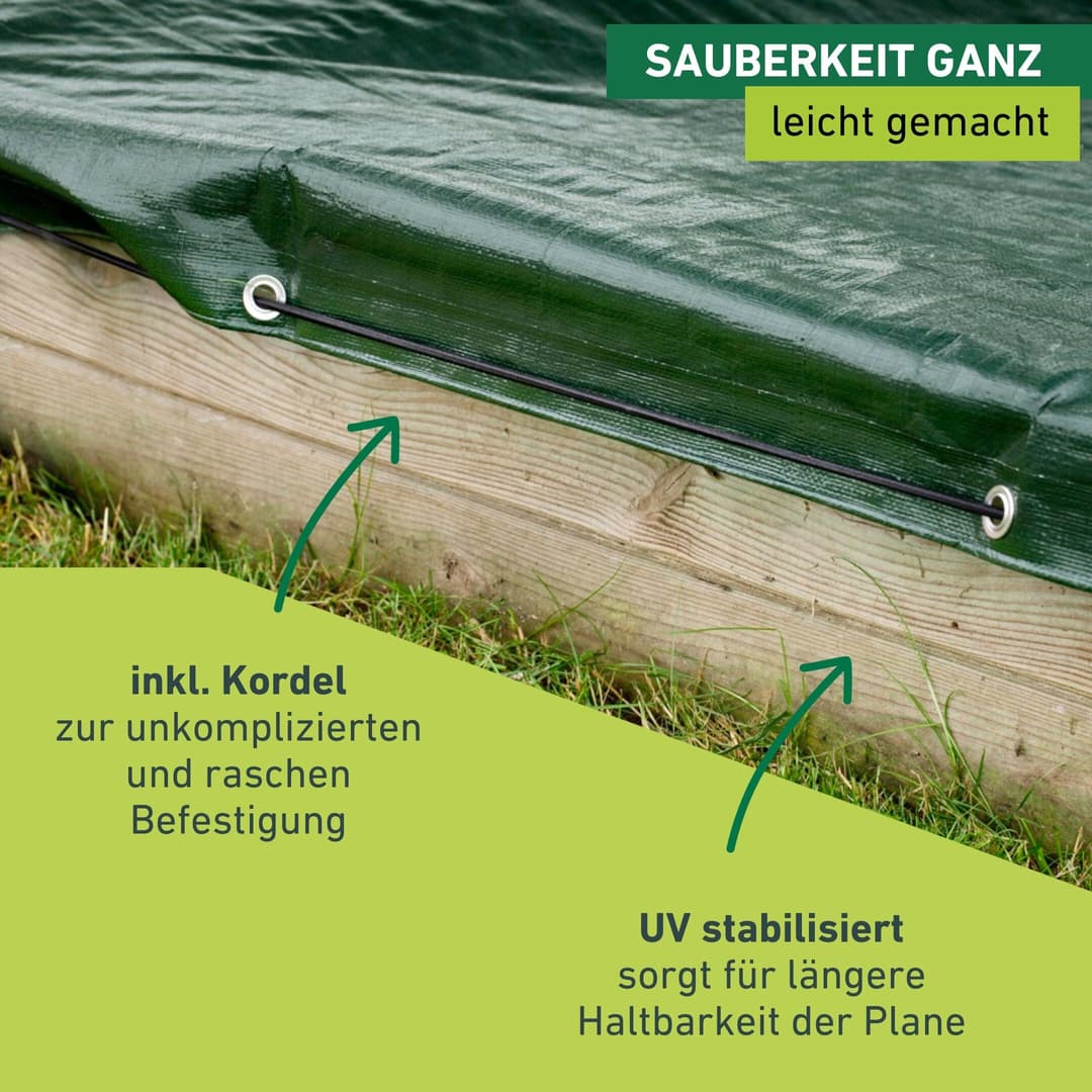 Windhager Sandkasten-Abdeckplane LARGE | Grün