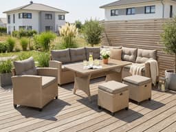 KONIFERA Gartenlounge-Set Keros Premium | Beige