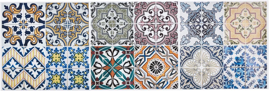 Home affaire Fliesenaufkleber Ornamente | Mehrfarbig