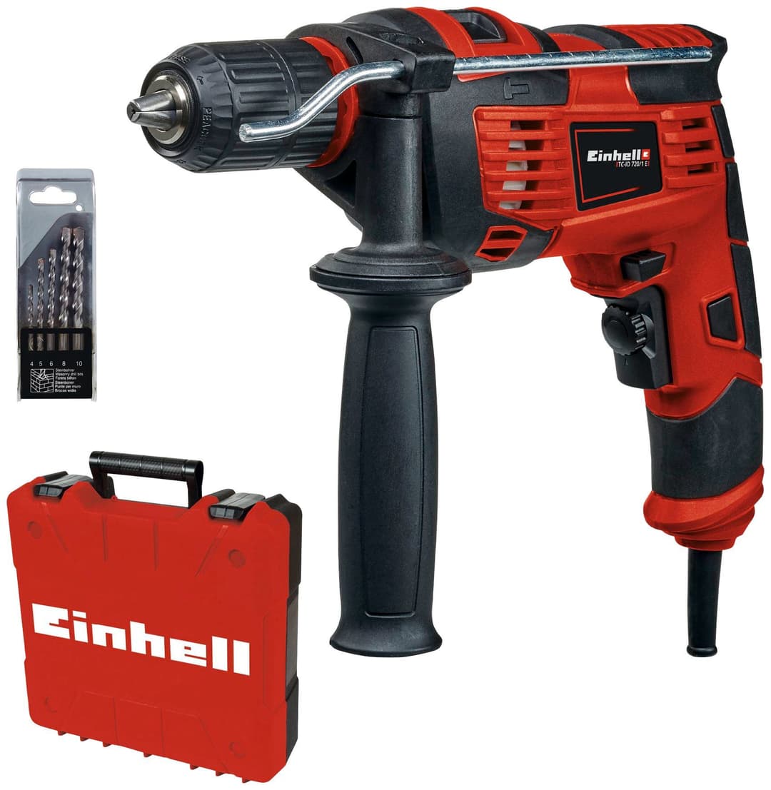 Einhell TC-ID 720/1 E Kit Schlagbohrmaschine | Rot