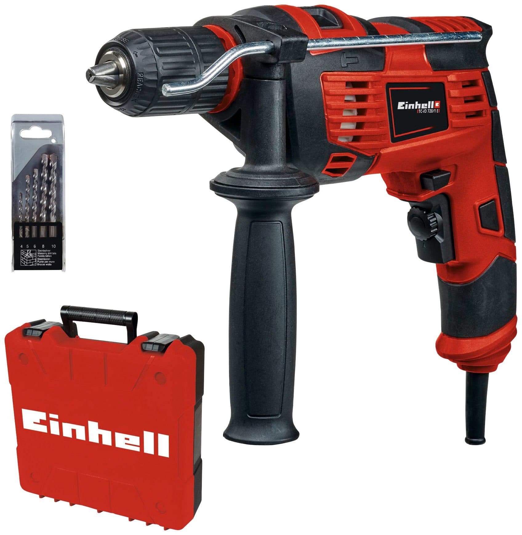 Einhell TC-ID 720/1 E Kit Schlagbohrmaschine | Rot
