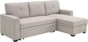 ATLANTIC home collection Ecksofa Gerrit L-Form | Beige 4