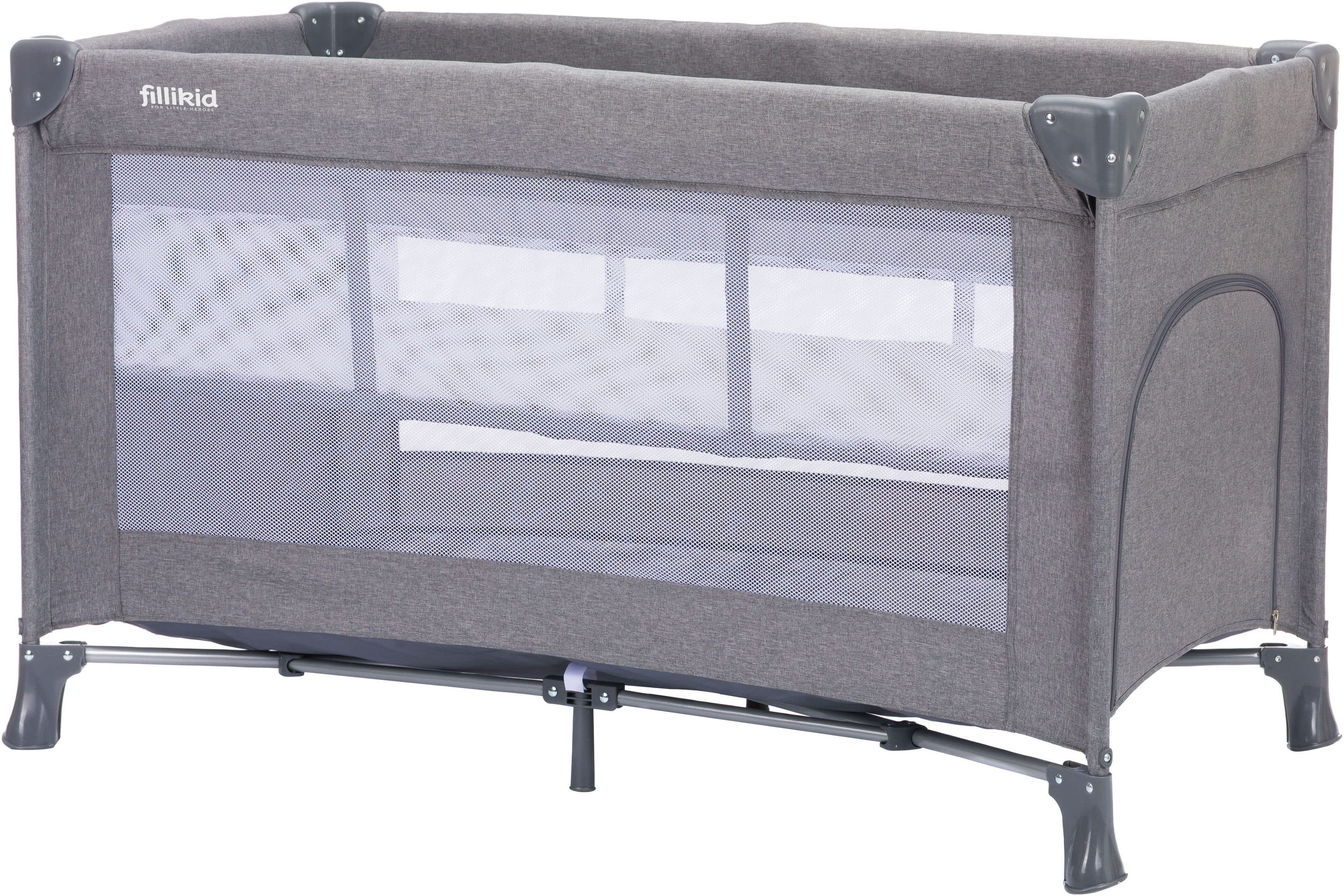 fillikid Baby-Reisebett Milano | Grau