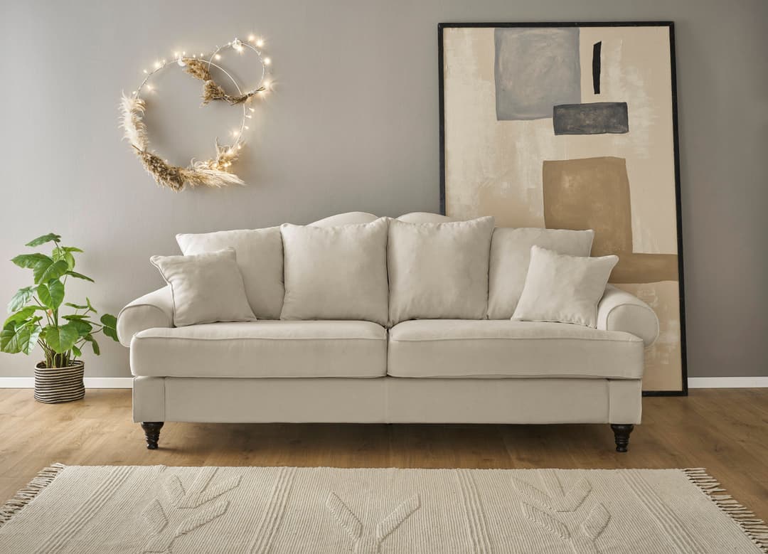 Home affaire WESTMINSTER 3,5-Sitzer Sofa | Beige
