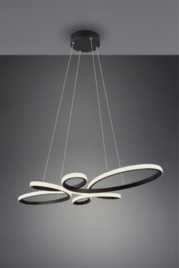 TRIO Leuchten LED Pendelleuchte FLY | Schwarz