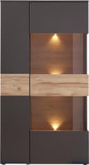 FORTE Vitrine Como Highboard | Braun