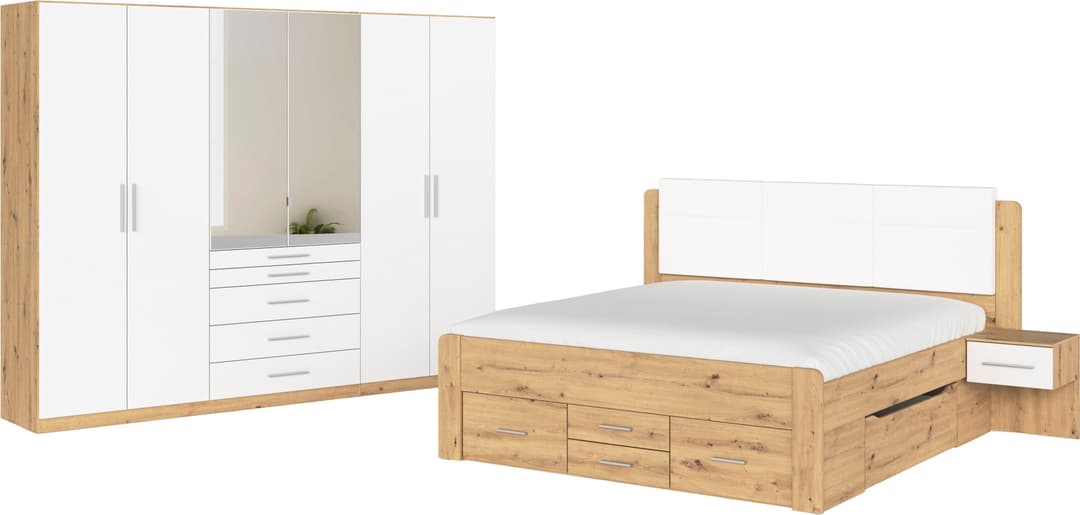 rauch Schlafzimmer-Set Komplettschlafzimmer | Holztöne