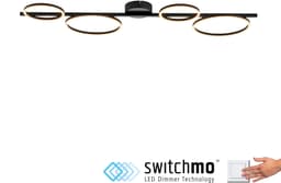 JUST LIGHT Deckenleuchte MINI RITUS | Schwarz