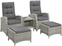 KONIFERA Gartenlounge-Set Monaco | Grau