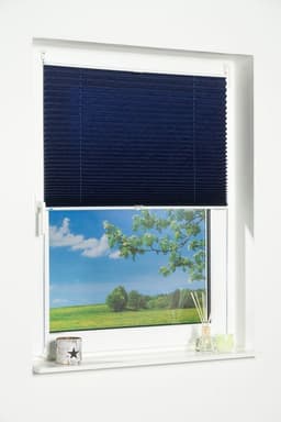 K-HOME Plissee Klemmfix Pisa | Blau