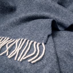 bugatti Plaid Merinowolle & Cashmere | Blau