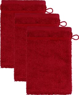 Möve for frottana Waschhandschuh Pearl | Rot
