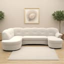 DOMO collection Wohnlandschaft Flores | Beige 2