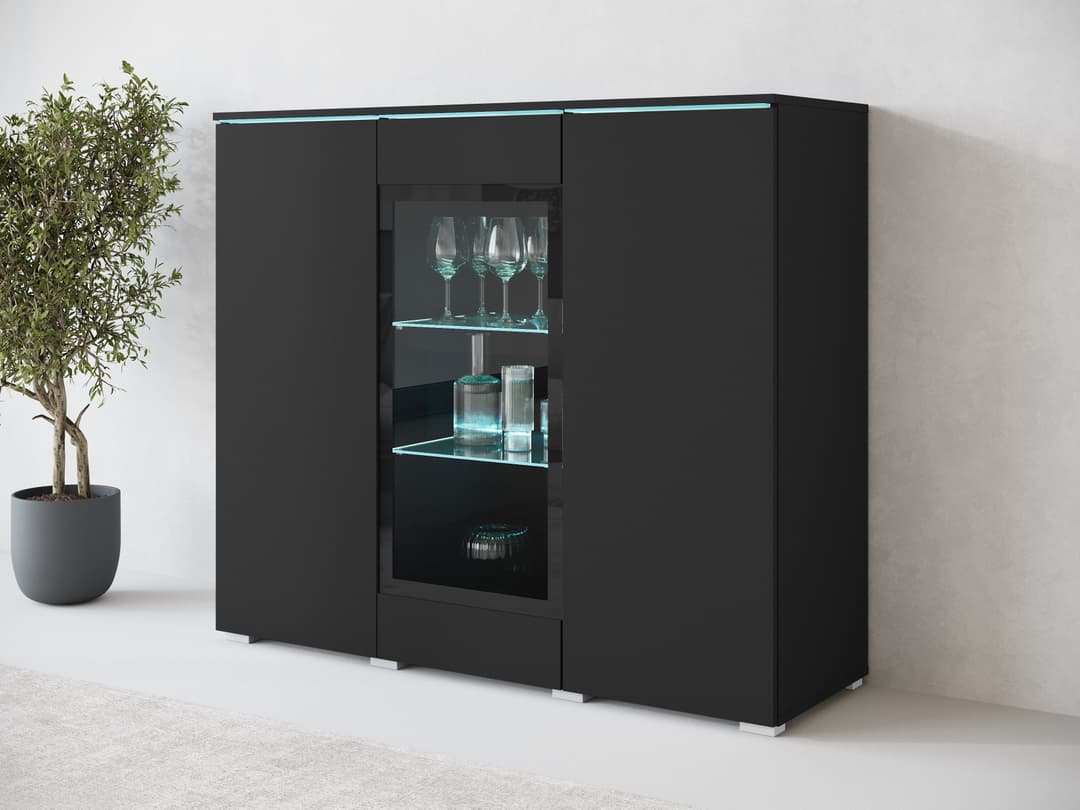 Home affaire Highboard Vera | Schwarz