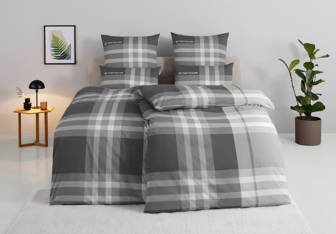 TOM TAILOR HOME Bettwäsche Nick | Grau