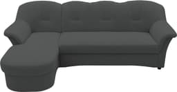 DOMO collection Ecksofa Flores | Grau