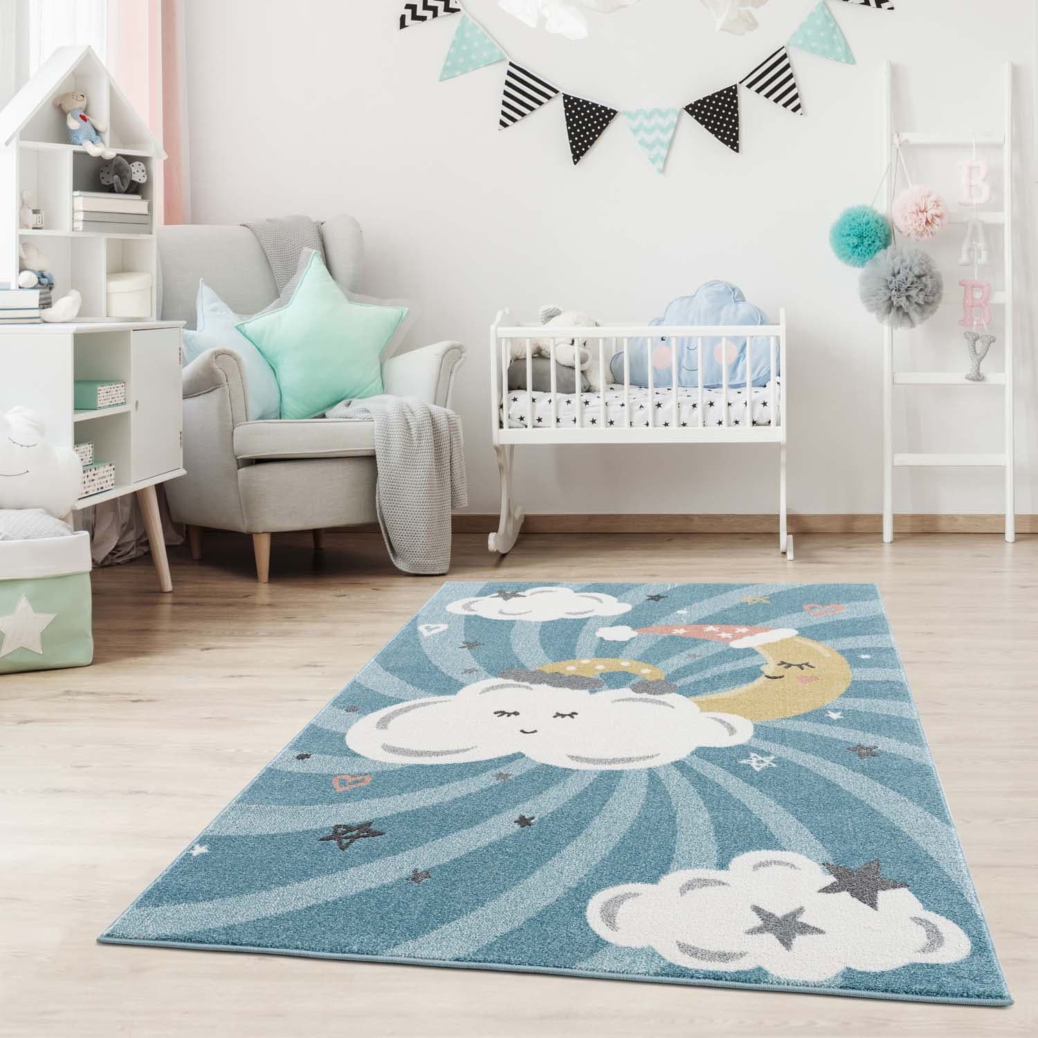 Carpet City Kinderteppich Anime9380 | Blau