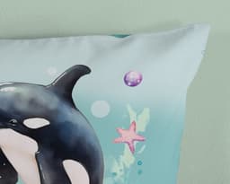 PURE luxury collection Kinderbettwäsche Splash | Blau