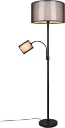 TRIO Leuchten Stehlampe BURTON | Schwarz