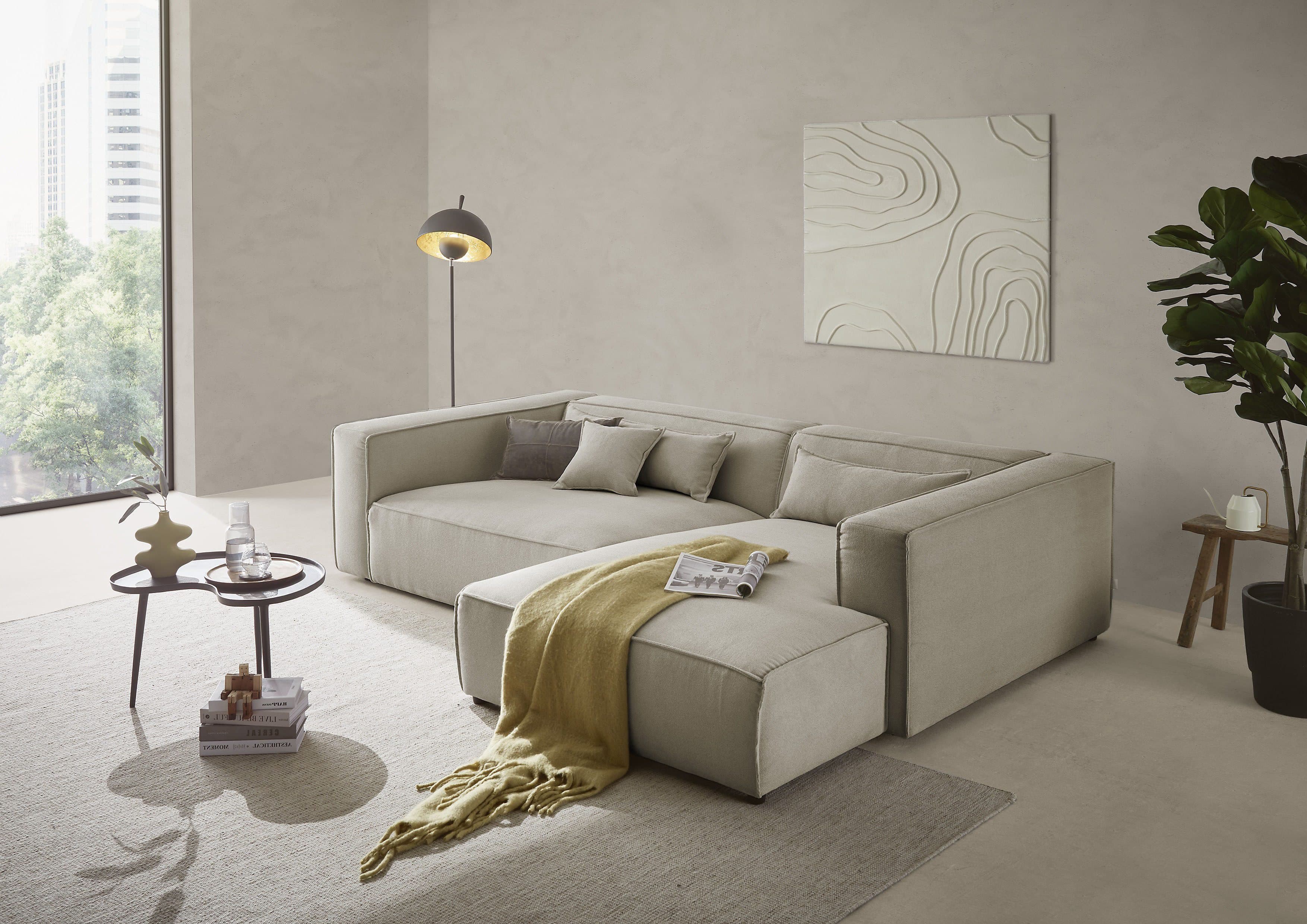 LeGer Home by Lena Gercke Ecksofa PIARA XXL | Beige