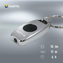 VARTA Metal Key Chain Light | Silber