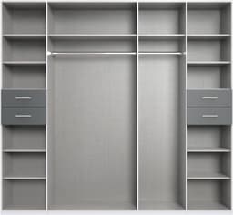 Wimex Drehtürenschrank Vegas | Grau