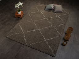 OCI DIE TEPPICHMARKE Hochflor-Teppich Stockholm | Braun