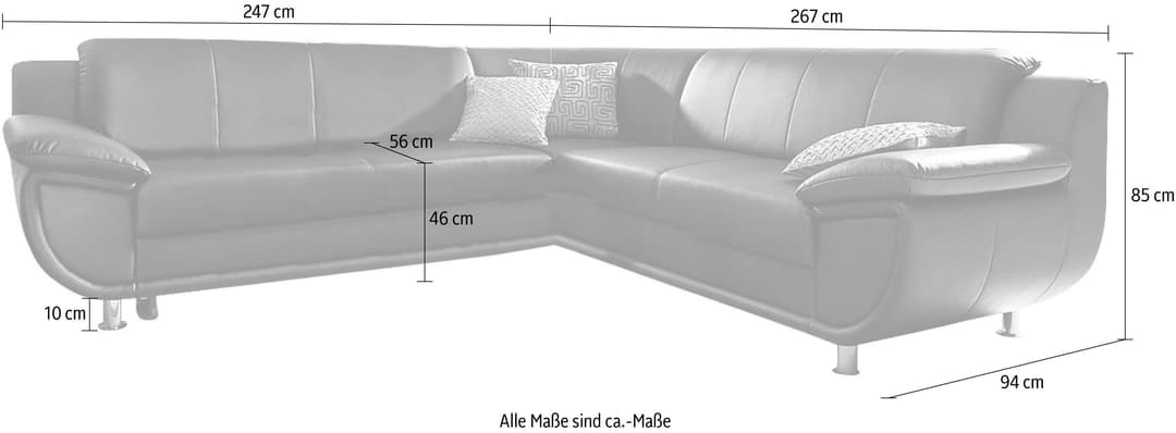 TRENDMANUFAKTUR Ecksofa Rondo | Beige