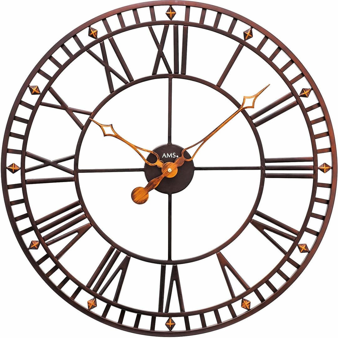 AMS Wanduhr W9537 | Grau