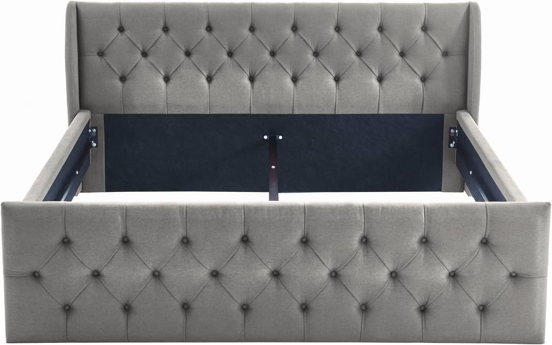 ATLANTIC home collection Polsterbett TAMINA | Grau