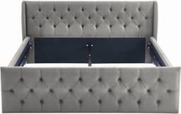 ATLANTIC home collection Polsterbett TAMINA | Grau