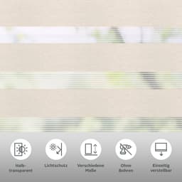 Doppelrollo Greta | Beige