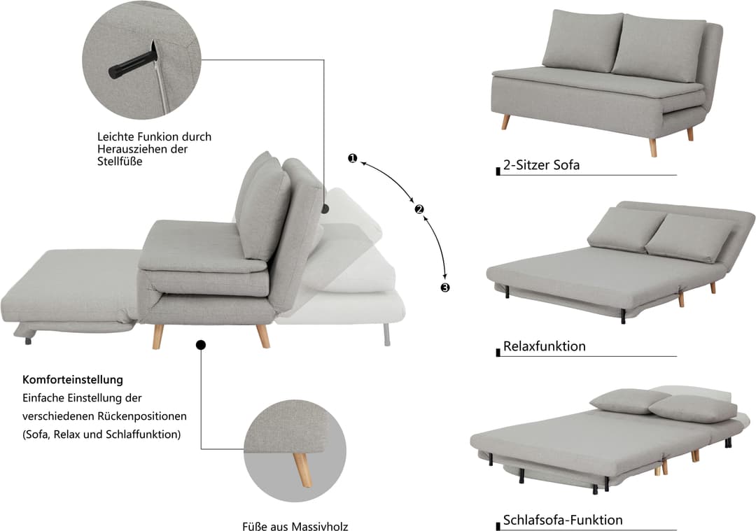 Home affaire Schlafsofa AINSLEY | Grün