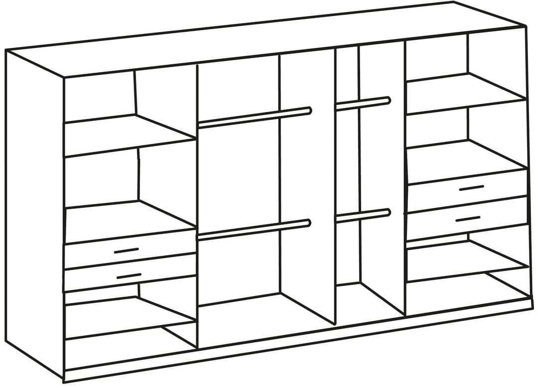 Wimex Kleiderschrank Taiga | Grau
