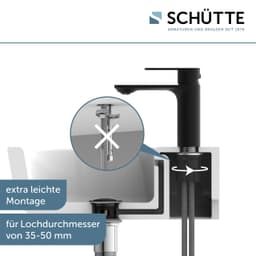 Schütte MONTANA Waschtischarmatur | Schwarz