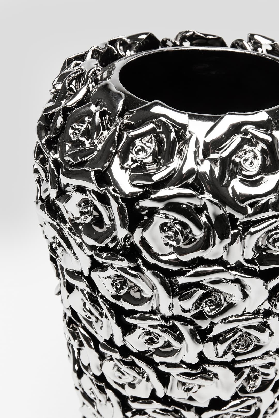 Kare Design Tischvase Vase Rose Multi Chrom Big | Silber