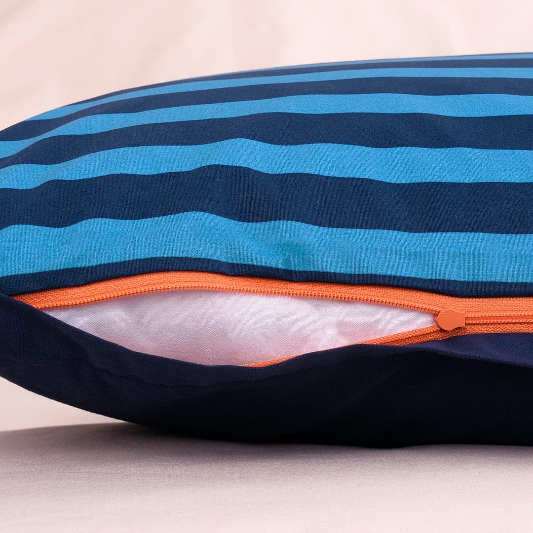 TOM TAILOR HOME MEDIUM STRIPES Bettwäsche-Set | Blau
