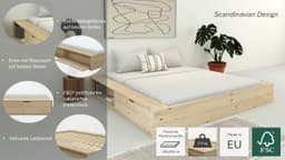 OTTO home Massivholzbett Erno | Holztöne