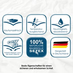 SETEX Matratzenauflage Molton-Köper | Weiß