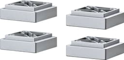 Saphir Quickset Möbelfuß-Set | Silber